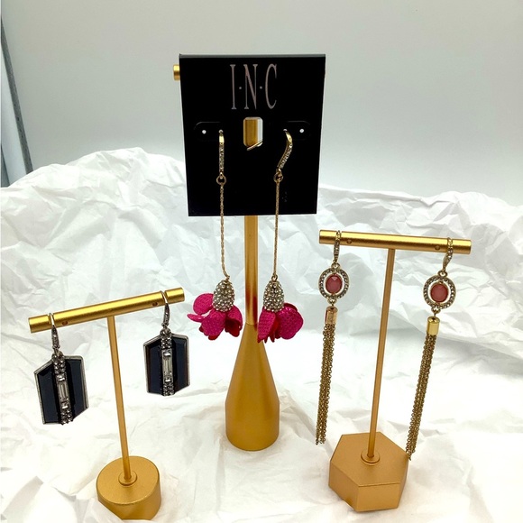 INC International Concepts Pierced Drop earrings 3 pair - Picture 1 of 2